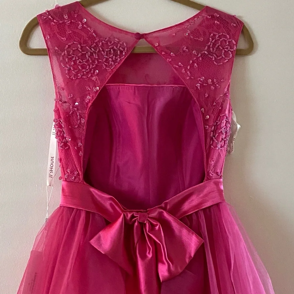 NWT JJs House Pink Tulle Prom, Special Occasion, Formal Events Dress - Picture 7 of 7